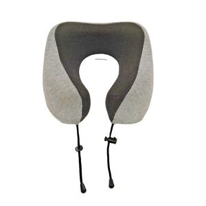 Napfun Travel Pillow; Memory Foam; Grey; Removable/Washable Zipper‎ Cover